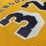 NBA 32 Magic Johnson Lakers 1984-85 M&N Maillot Retro jaune imprimé